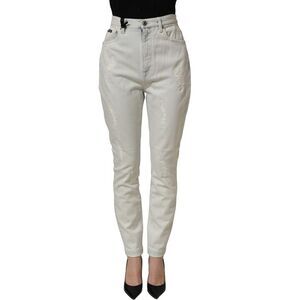 Dolce & Gabbana Light Blue Cotton Stretch Skinny Denim Women's Jeans